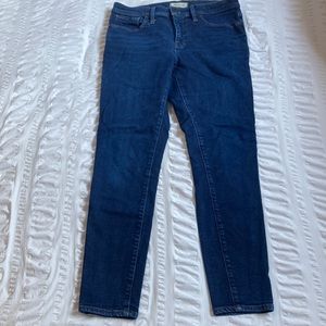 Madewell 9” Mid Rise Skinny Jeans in size 30T